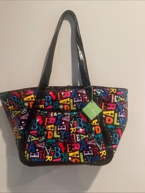 Vera Bradley tote, multicolored superstar tote